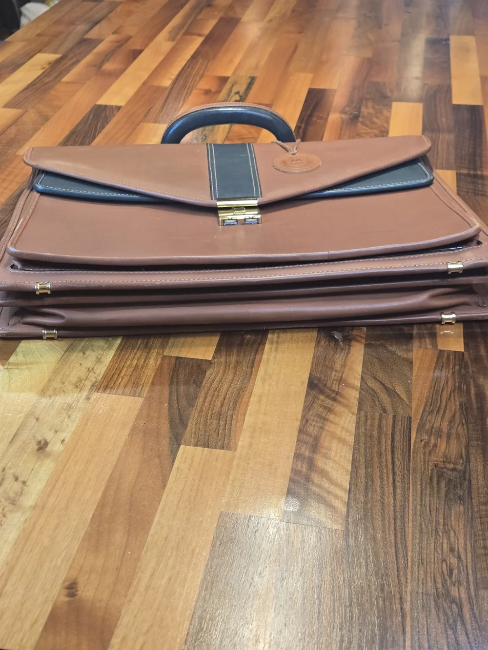 Mipelle Leather Briefcase 16.5